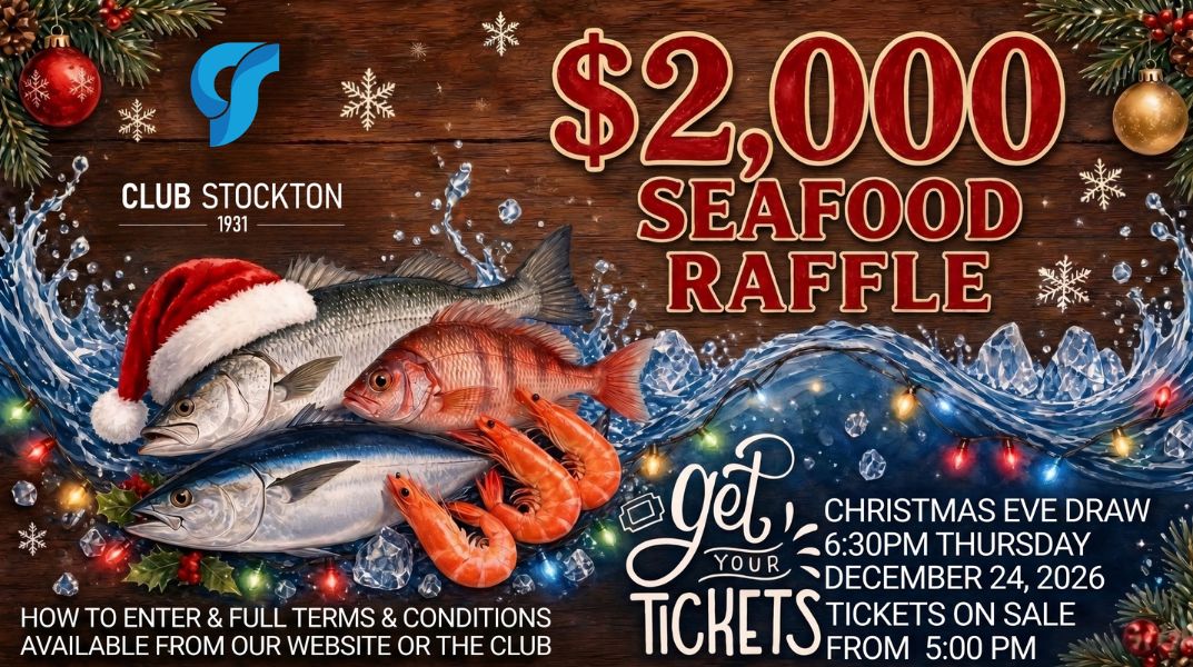 $2000 SEAFOOD RAFFLE THursday Dec 24 2026