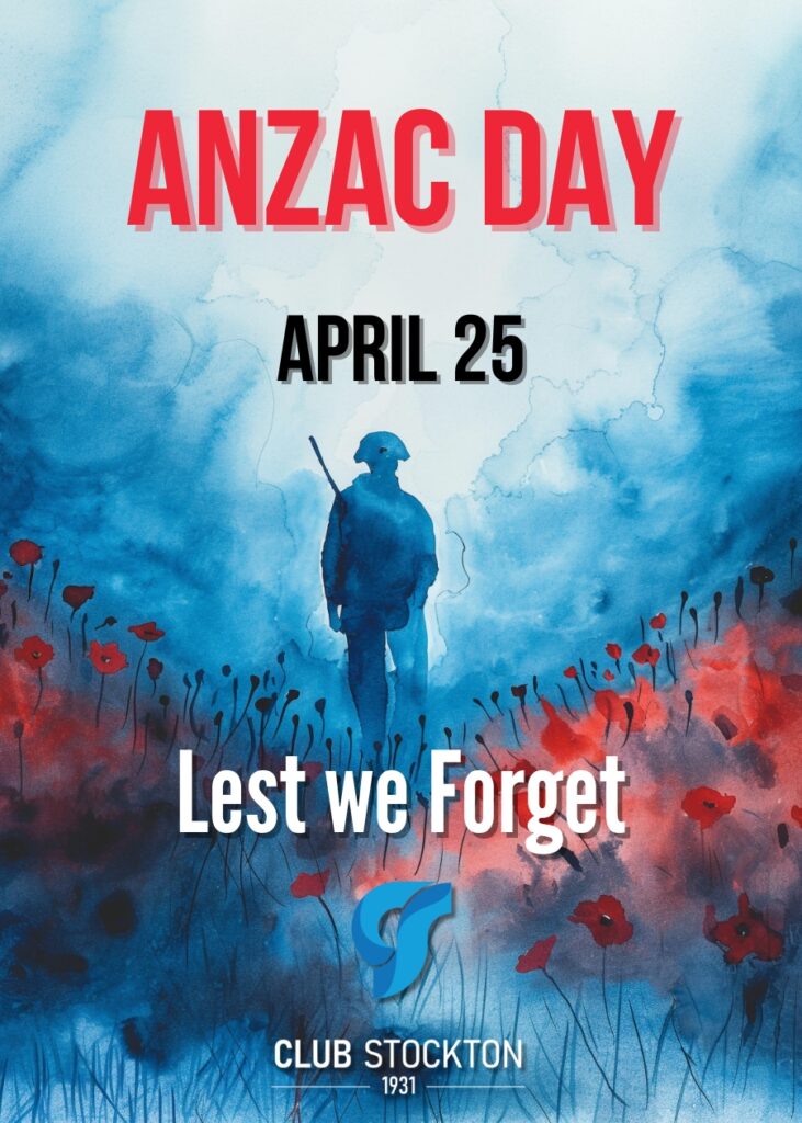 Anzac Day at Club Stockton April 25 2025