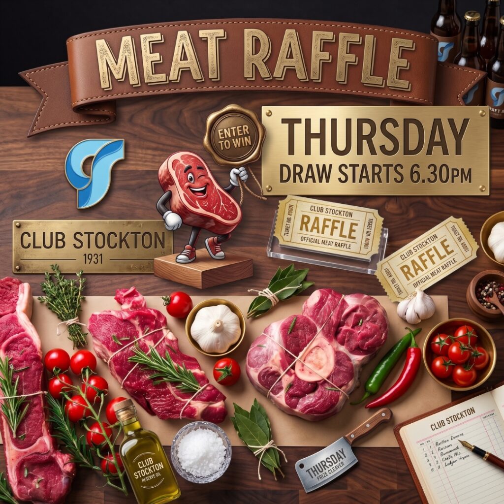 MEAT RAFFLE THURSDAY CLUB STOCKTON