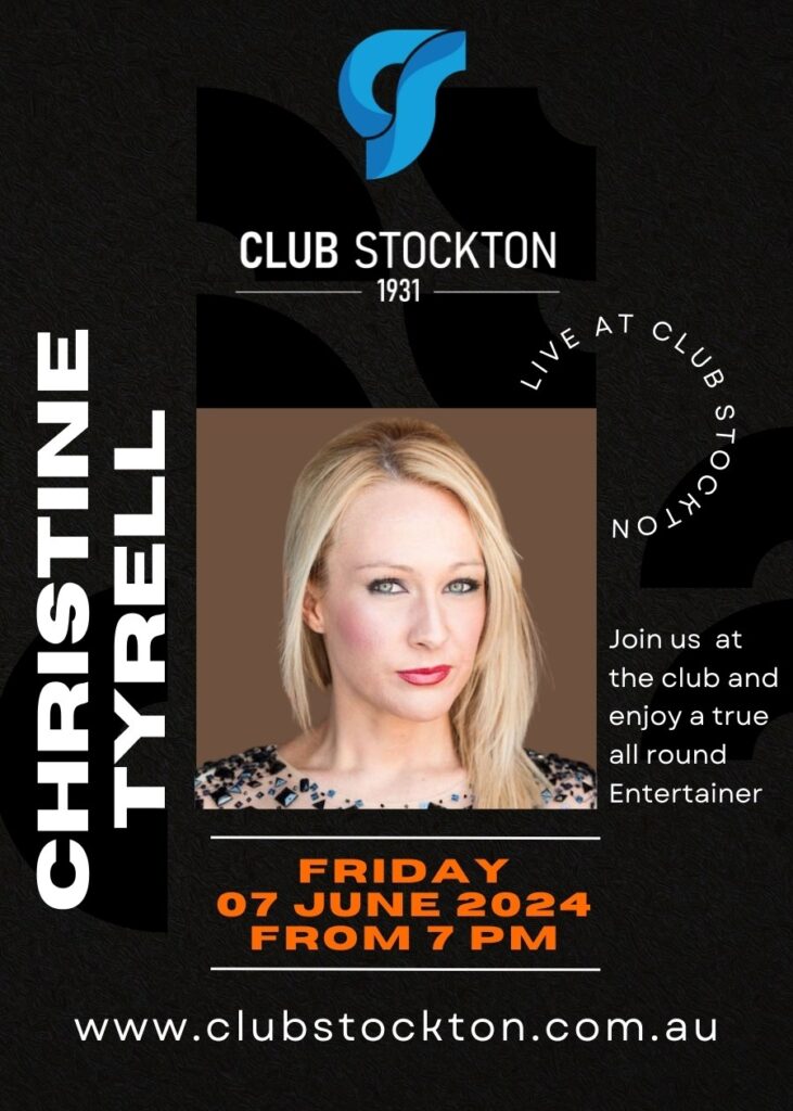 Christine Tyrell FRIDAY 07 june 2024 from 7 pm
