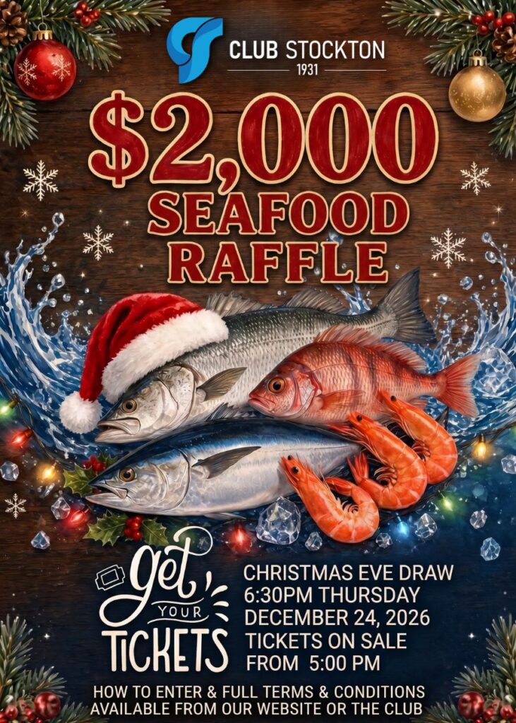 Christmas 2026 Seafood Raffle Thursday Dec 24 2026