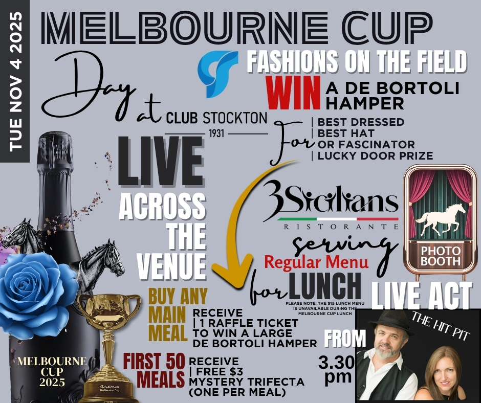Club Stockton Melbourne Cup 2025 Italian Restaurant in Newcastle
