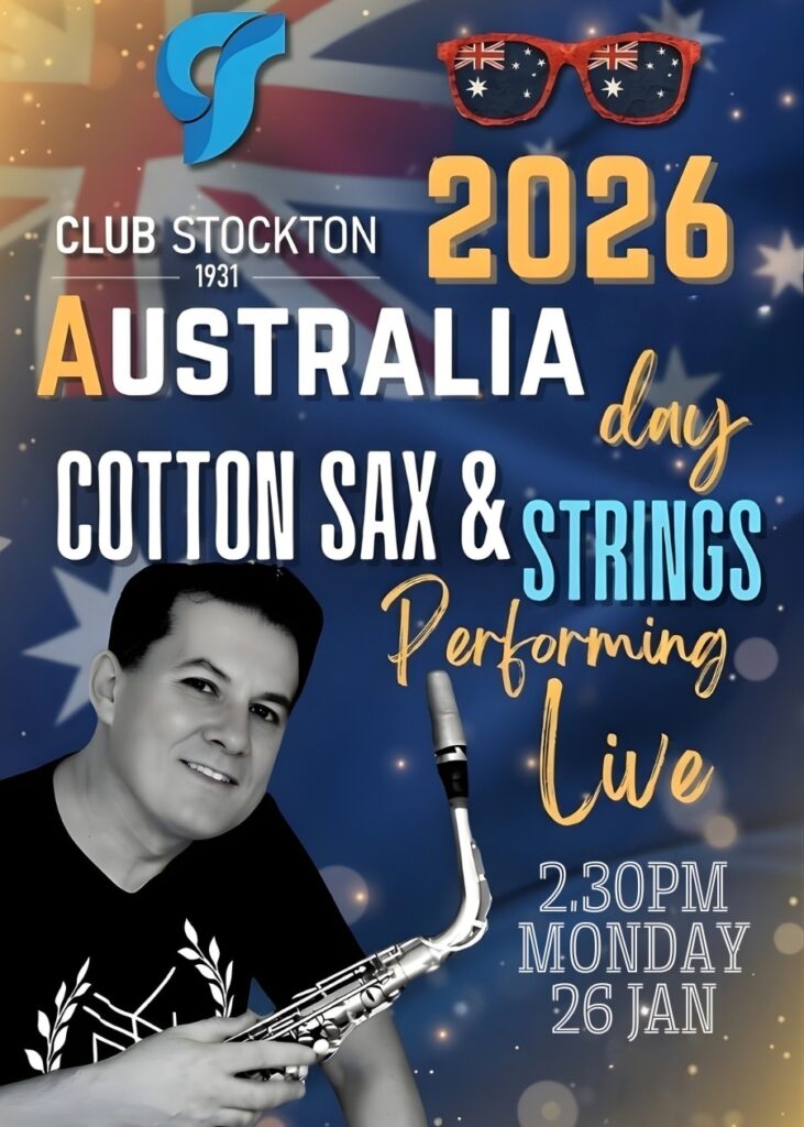 Cotton Sax and Strings Australia Day Club Stockton