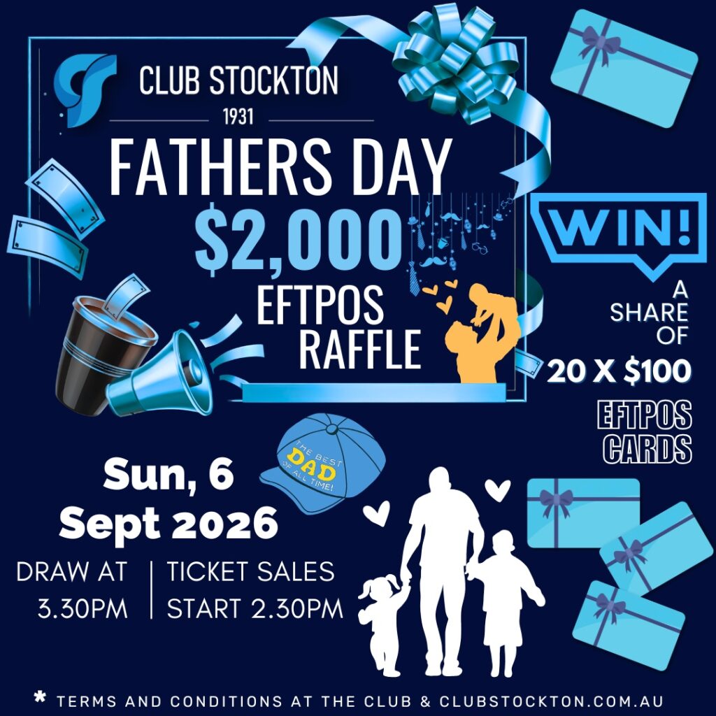 Fathers day Eftpos Raffle Sun, 6 Sept 2026