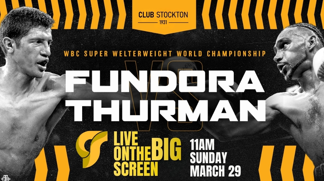 Fundora vs Thurman! This is going to be explosive!! Live streaming of the WBC Super Welterweight fight on March 29 at 11AM.