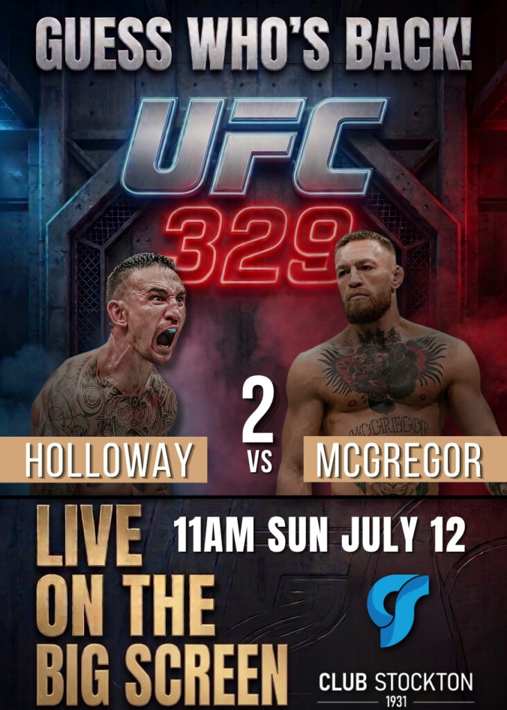 UFC 329 McGregor v Max Holloway