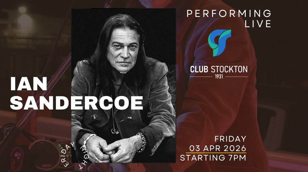 Ian Sandercoe live at club stockton