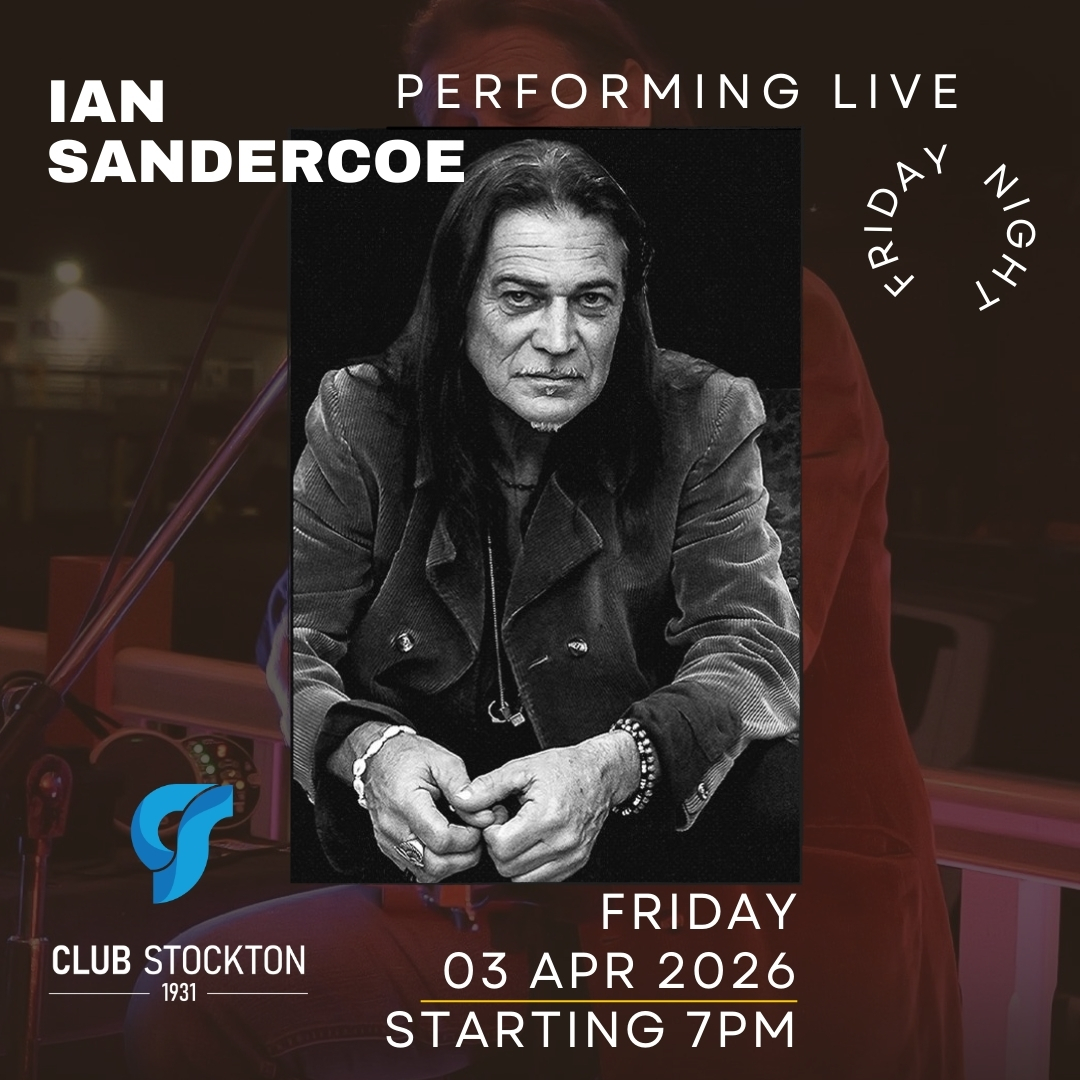 Ian Sandercoe live at club stockton