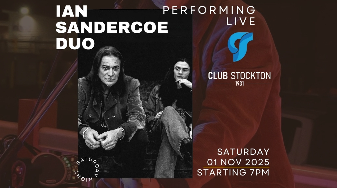 Ian Sandercoe Live At Club Stockton. Get ready for a night of authentic Newcastle rock heritage!