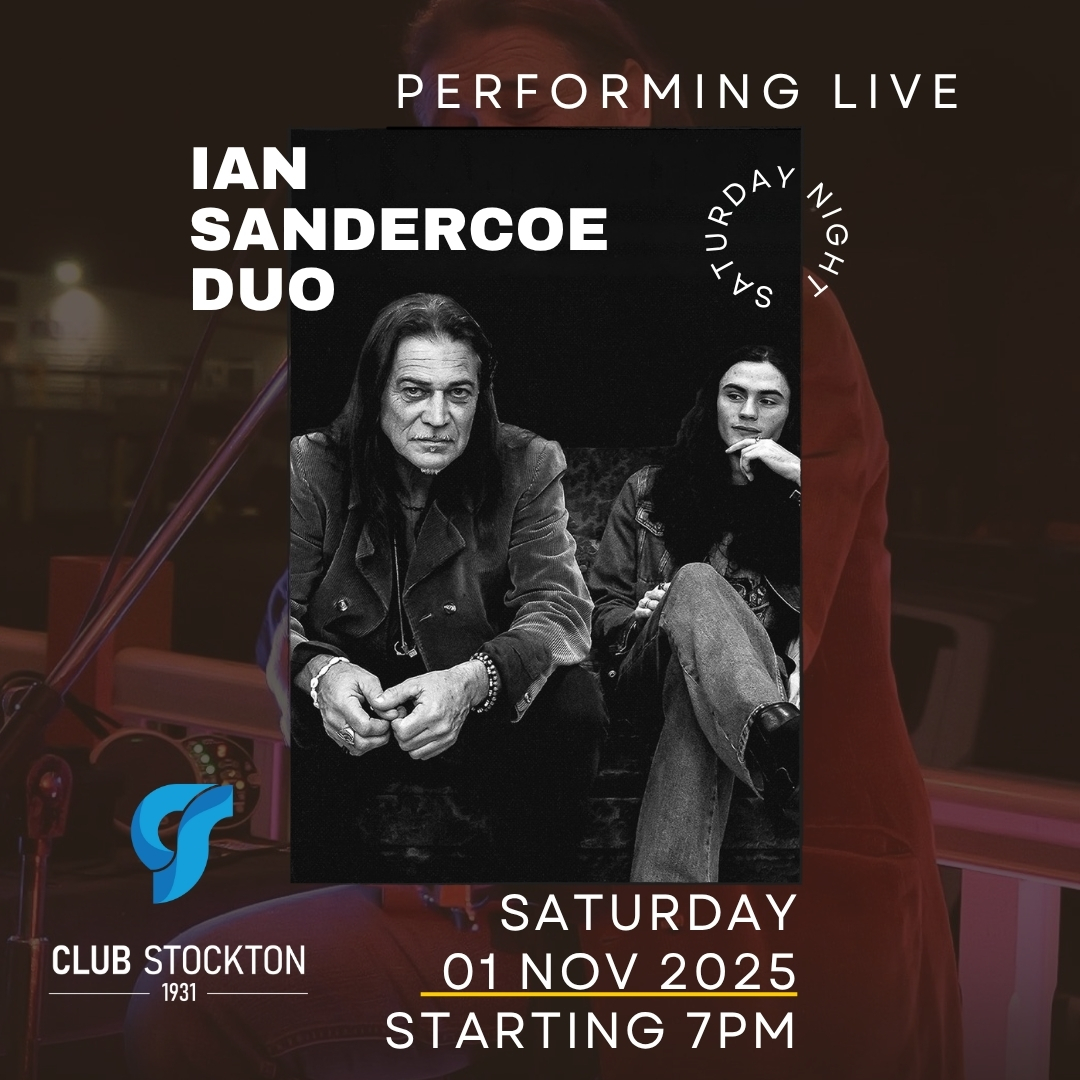 Ian Sandercoe Live At Club Stockton. Get ready for a night of authentic Newcastle rock heritage!