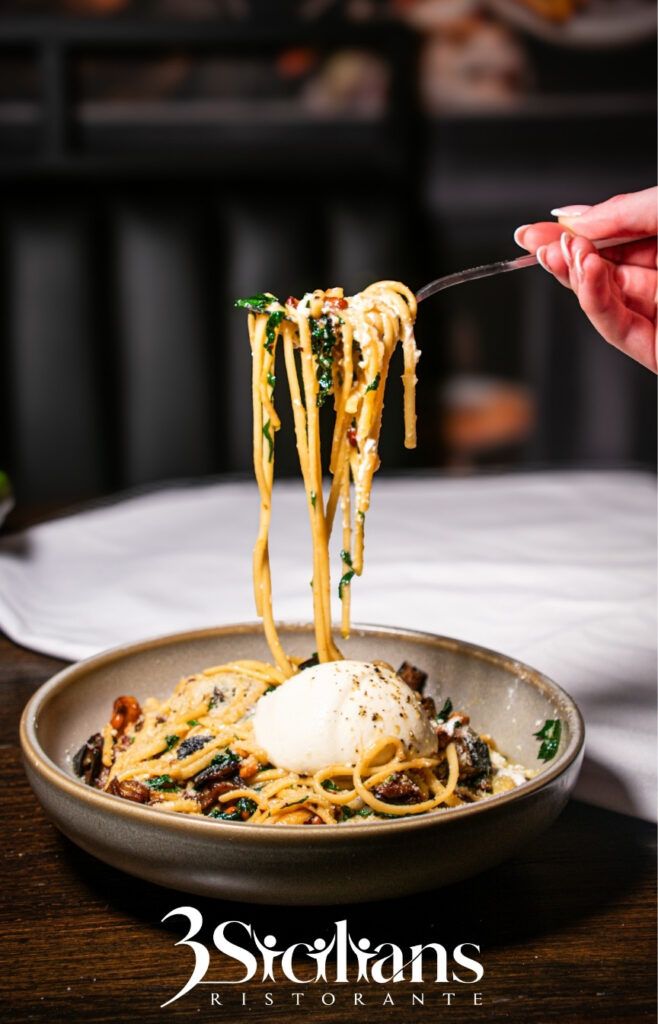 LINGUINE PRIMAVERA 3Sicilians at Club Stockton