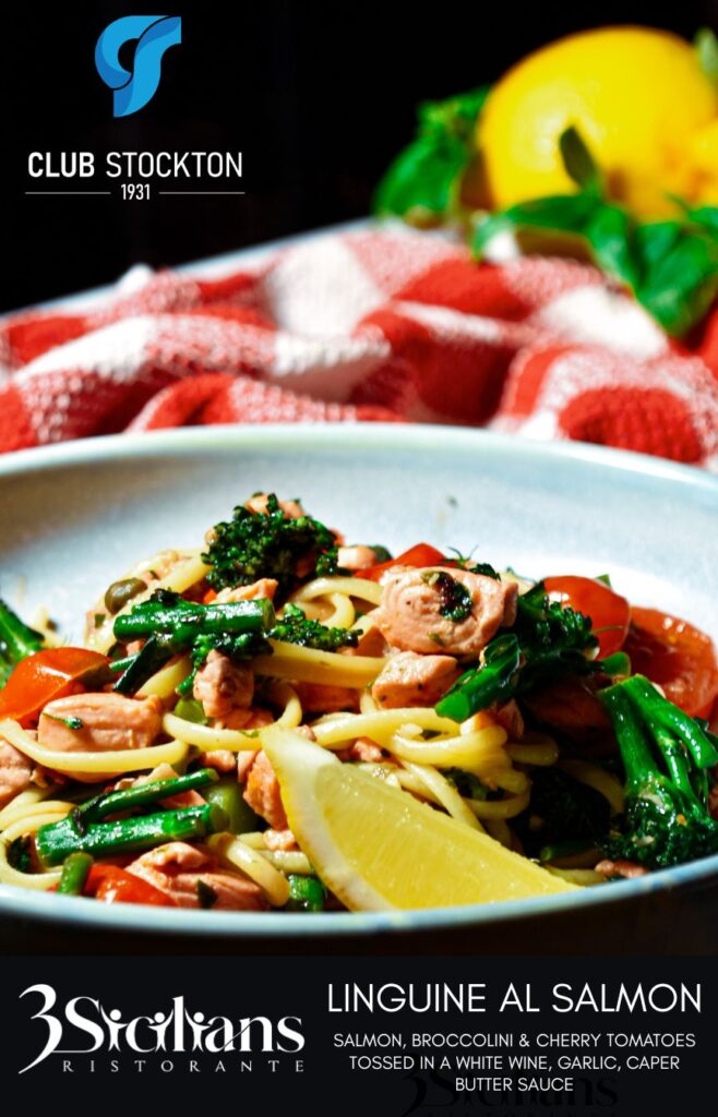 Linguine al salmon