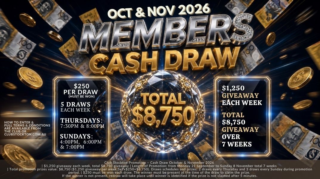 MEMBERS CASH DRAW OCT NOV 2026