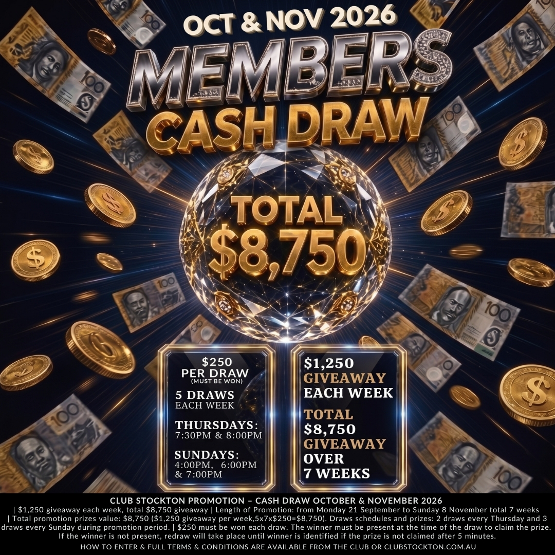 MEMBERS CASH DRAW OCT NOV 2026