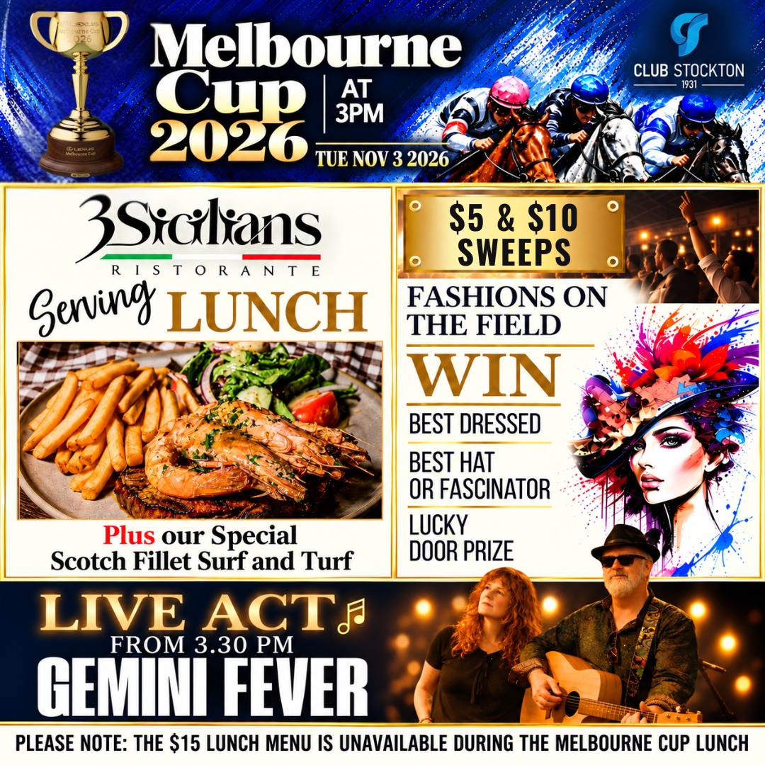 Melbourne Cup 2026 at Club Stockton