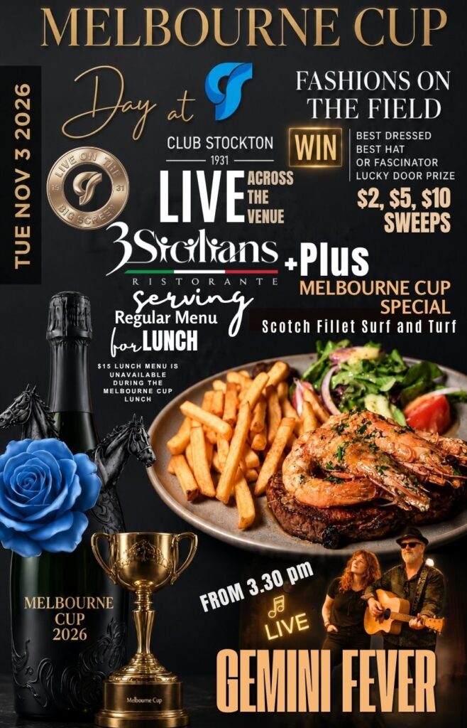 Melbourne Cup 2026 at Club Stockton v519a