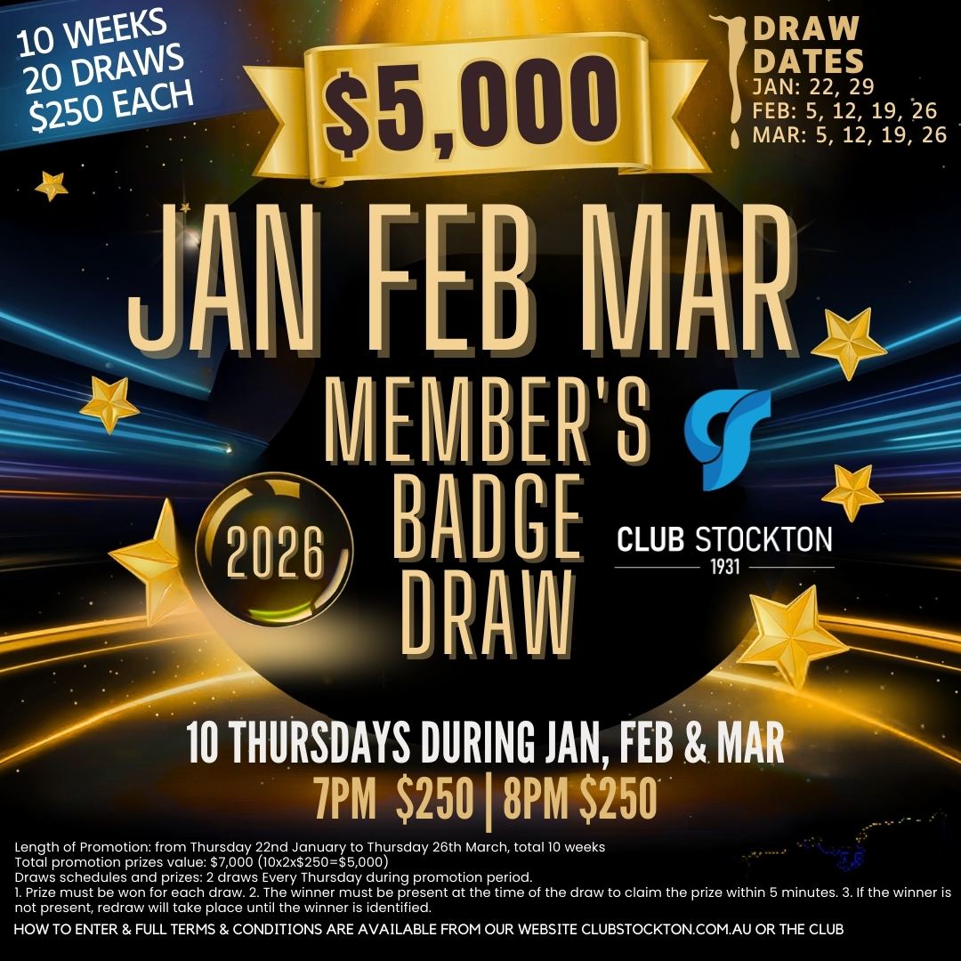 Members Badge Draw Jan Feb Mar 2026