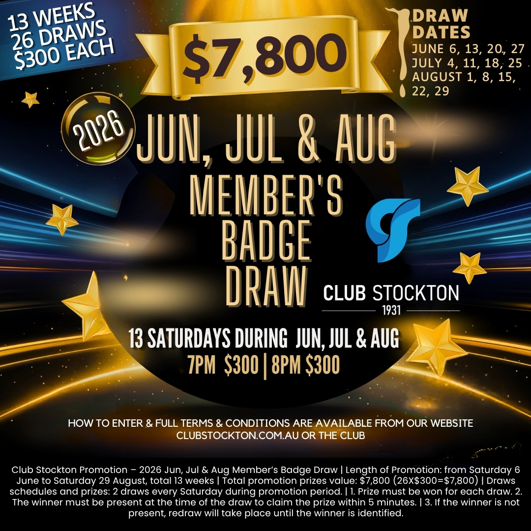 Members Badge Draw June July August 2026