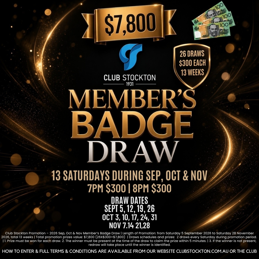 Member’s Badge Draw Sep, Oct & Nov 2026