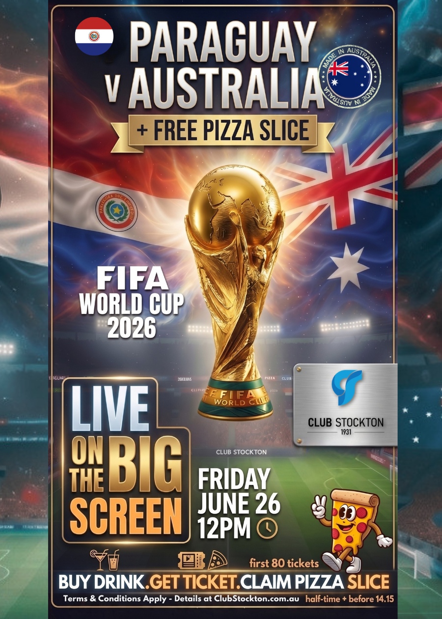 PARAGUAY v AUSTRALIA plus free pizza slice