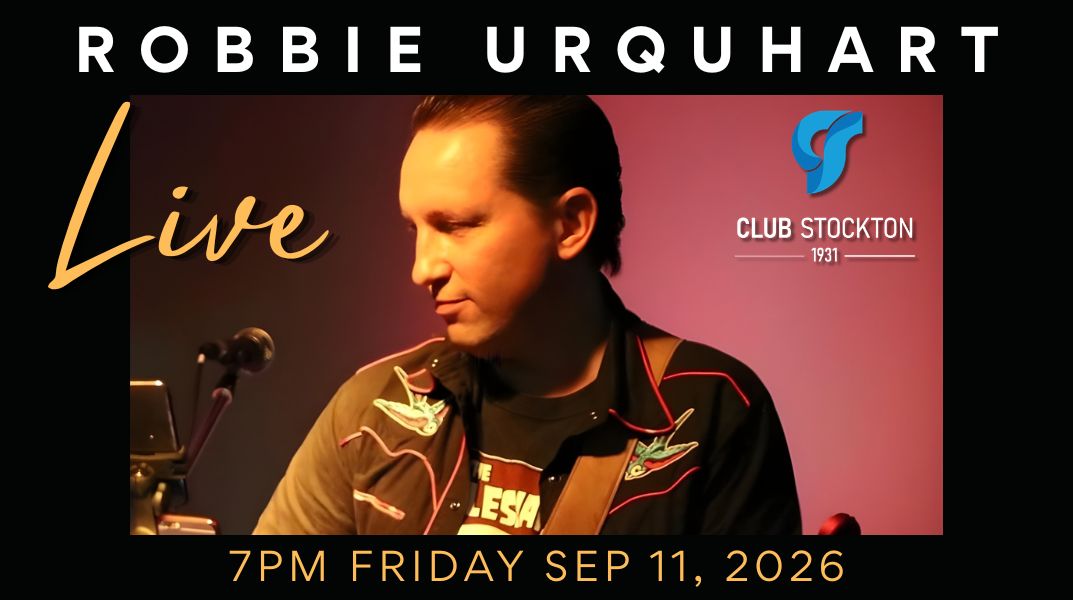 Robbie Urquhart live at Club Stockton