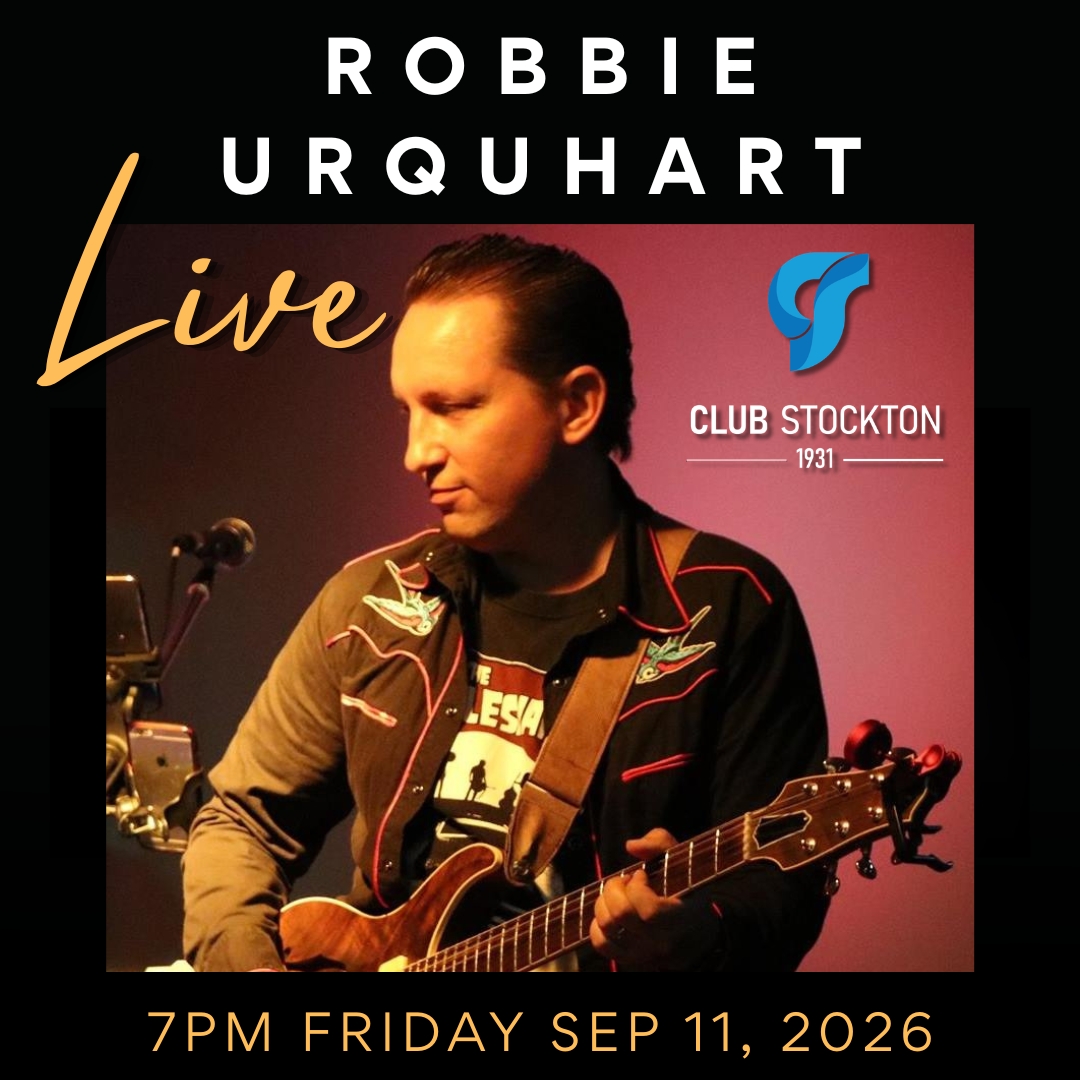 Robbie Urquhart live at Club Stockton