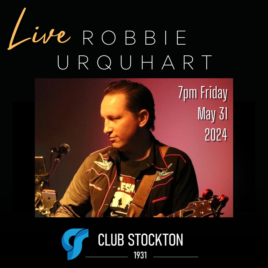 Robbie Urquhart live at Club Stockton