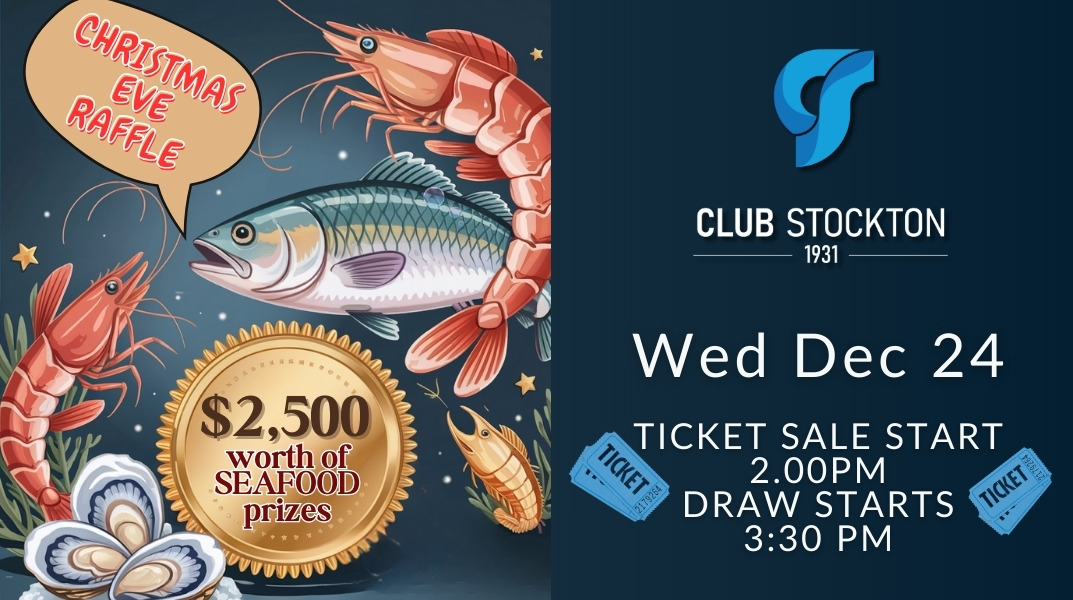 Club Stockton $2500 Seafood Raffle