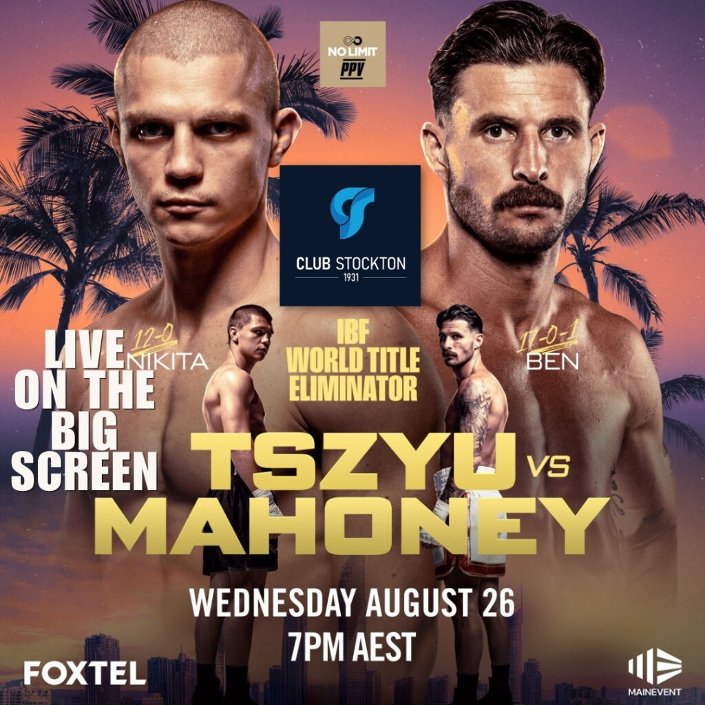 TSZYU v MAHONEY Live on the BIG Screen at Club Stockton
