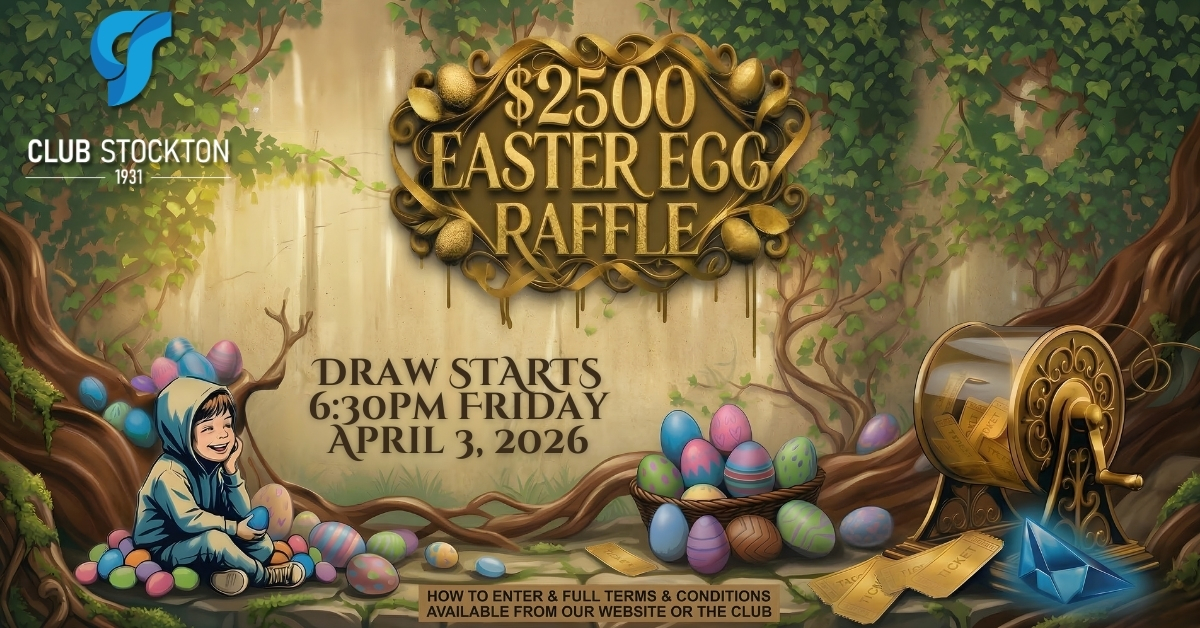 Easter Spa Raffle $2500 Easter Egg Raffle - Club Stockton
