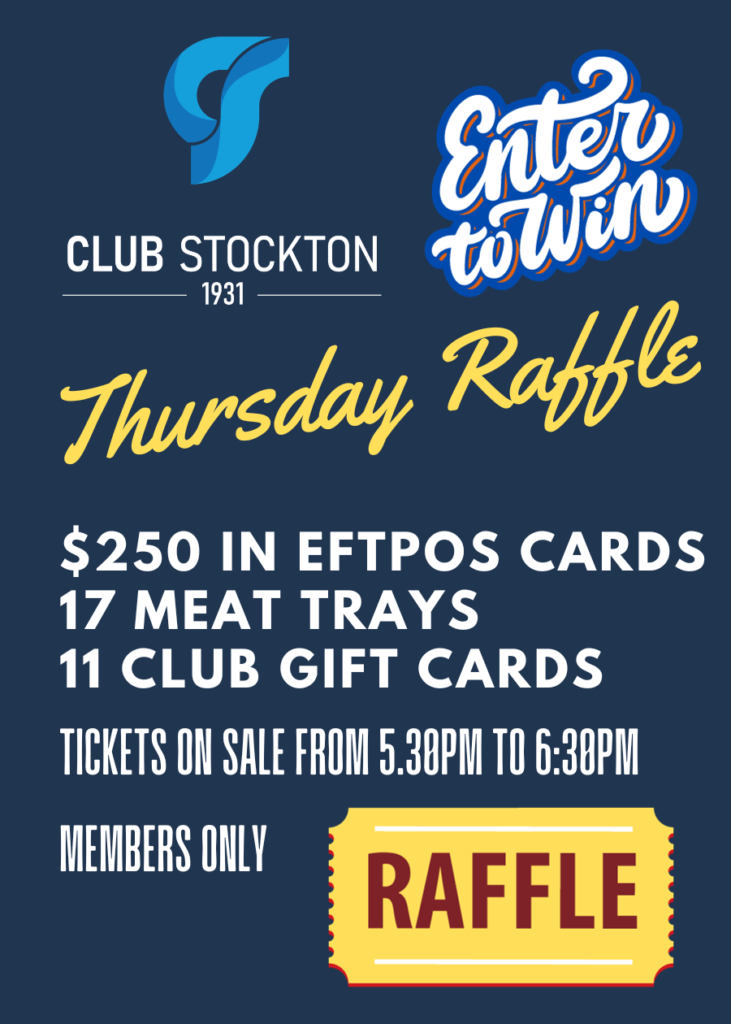 Club Stockton Thursday Raffle