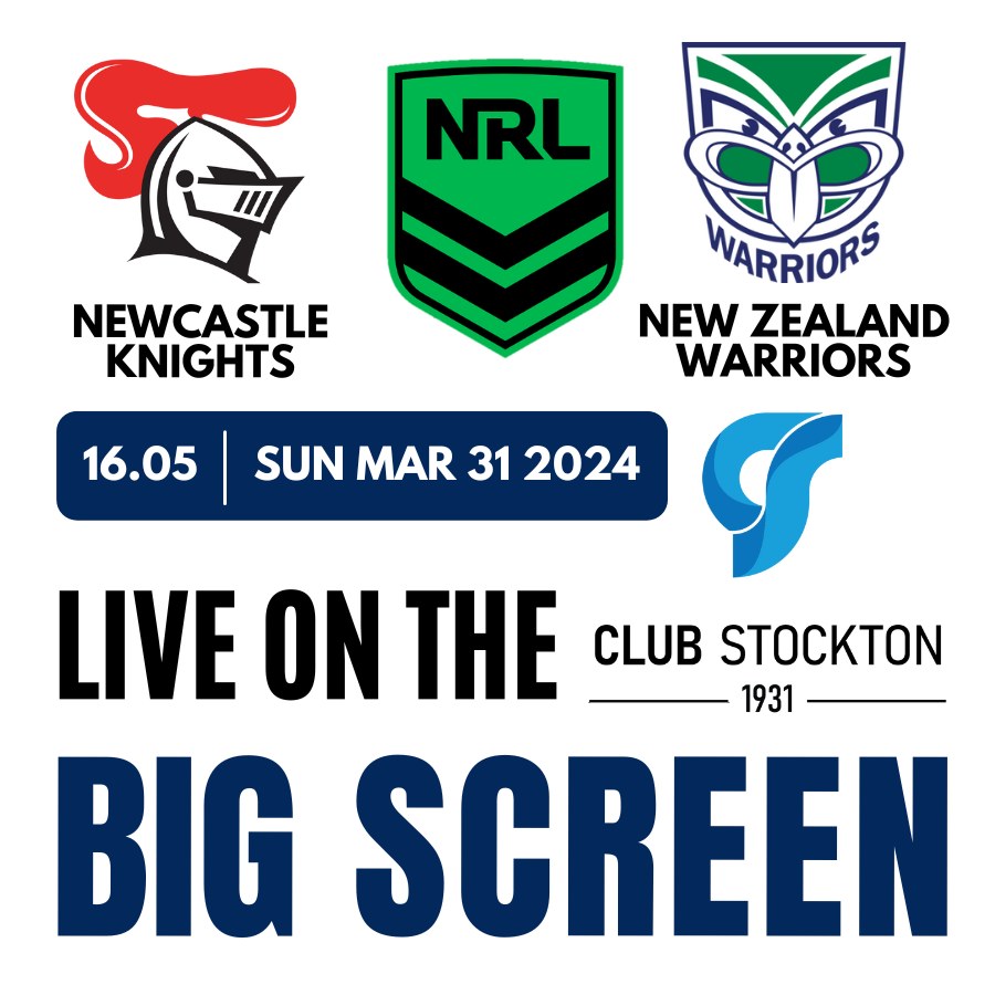 Warriors Knights 405 pm 31032024 Live On The Big Screen Club Stockton