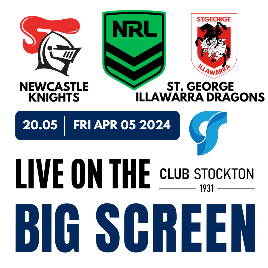 Knights vs Dragons NRL Round 5, Friday. April 05 (8.05 pm)