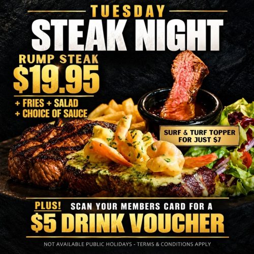 Steak Night Tuesday