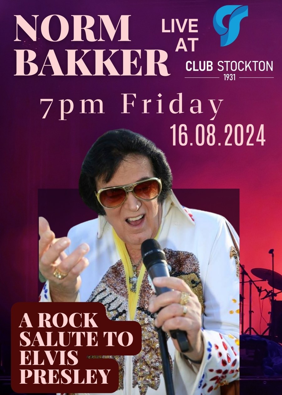 Norm Bakker live at Club Stockton